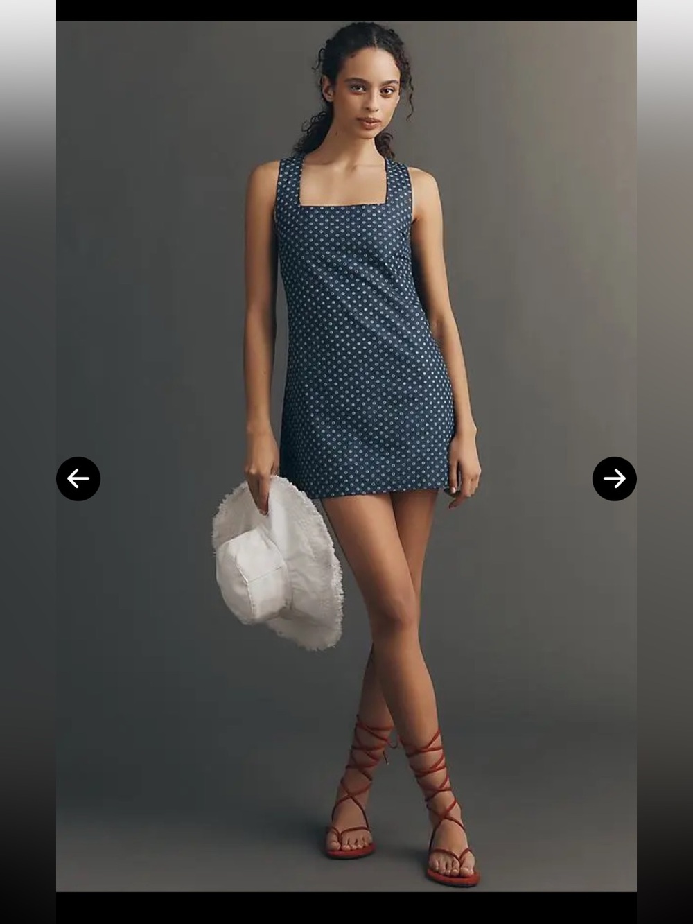 Anthropologie Sunday Ritual Dahlia Square-Neck Mini Dress